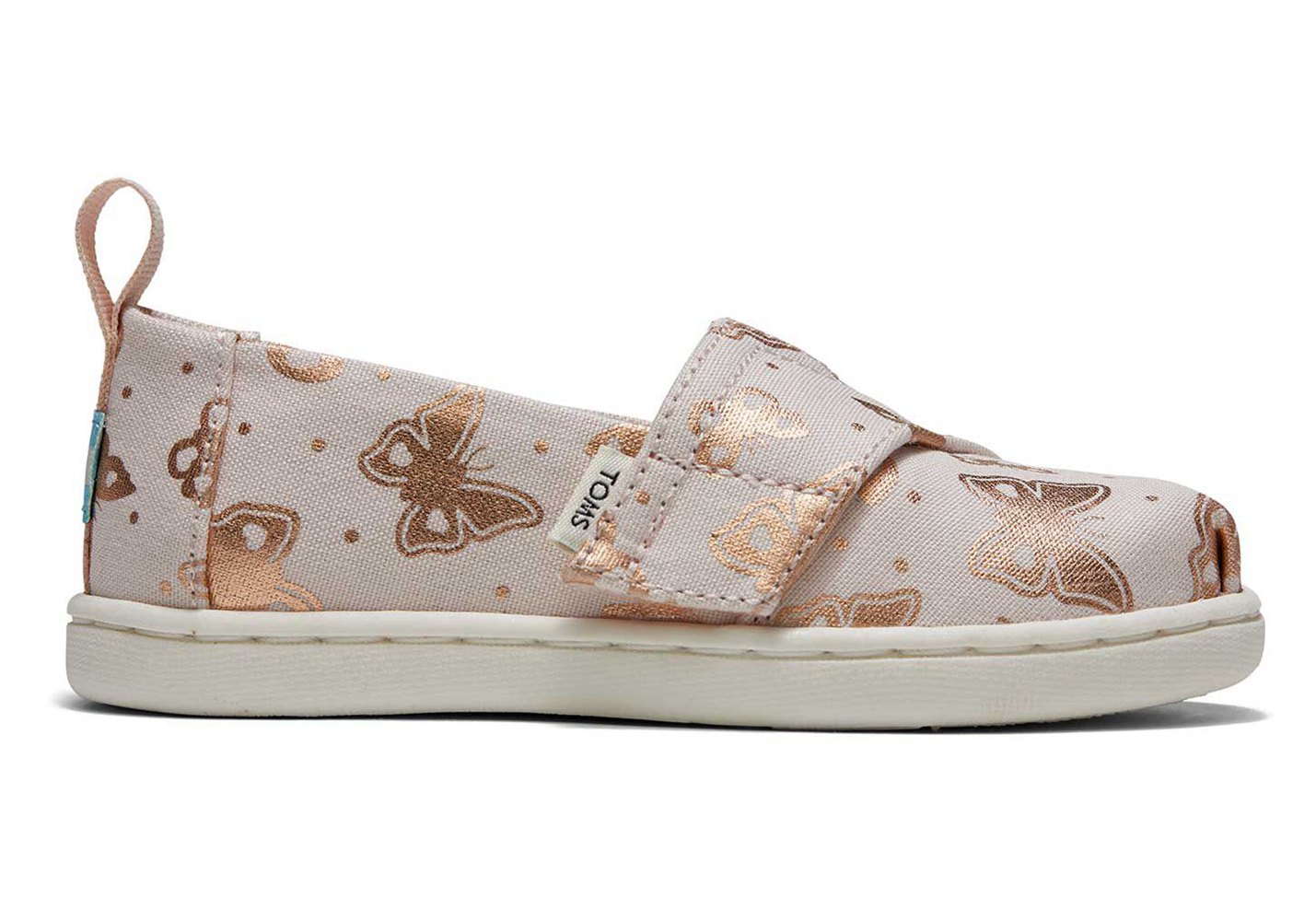 Toms Espadryle Dziecięce Białe - Alpargata Tiny Butterflies - 07FWOSDQT